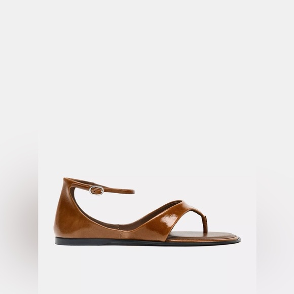 ZARA Leather Toe Sandals - Picture 2 of 4